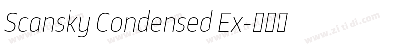 Scansky Condensed Ex字体转换